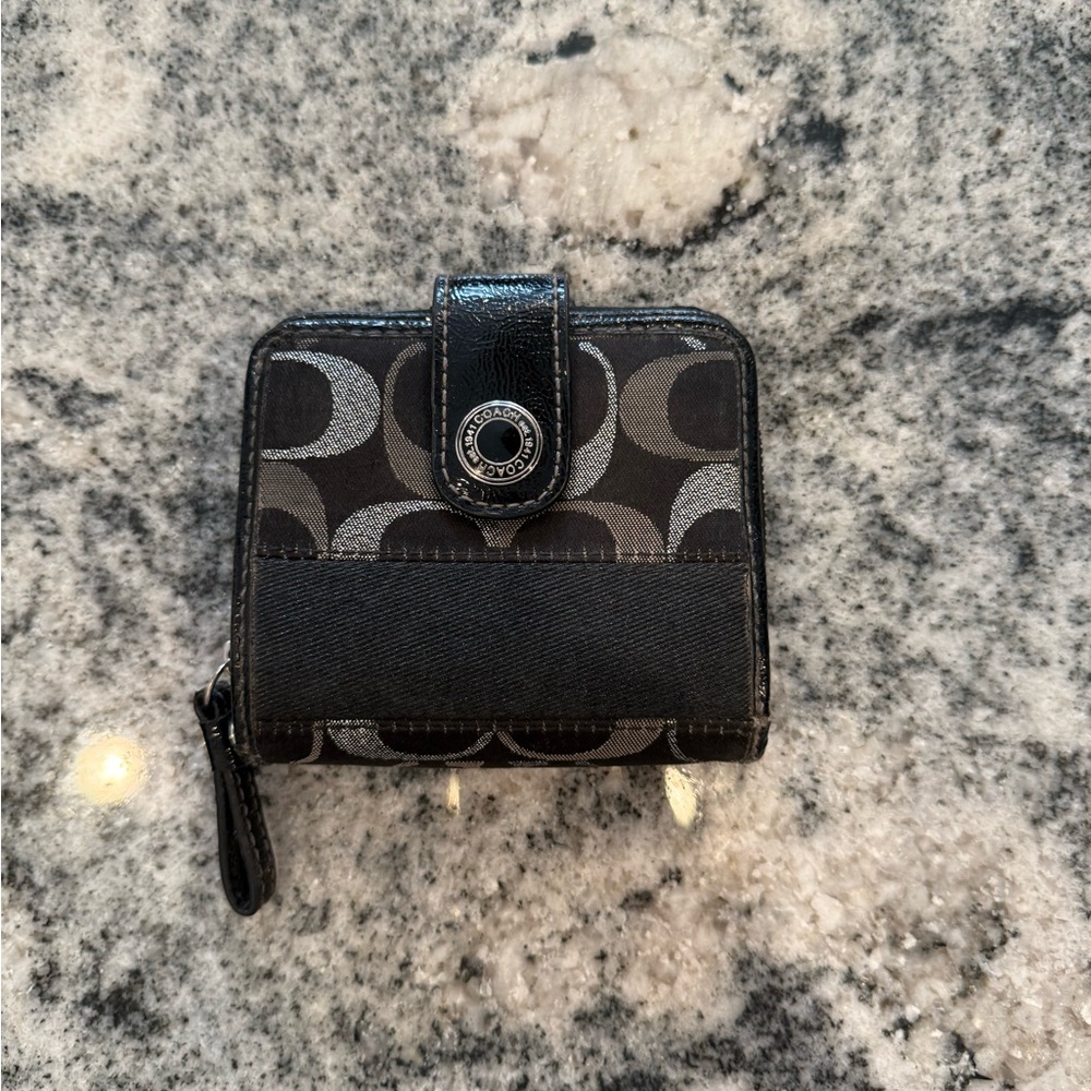 Coach Black and Gray Wallet